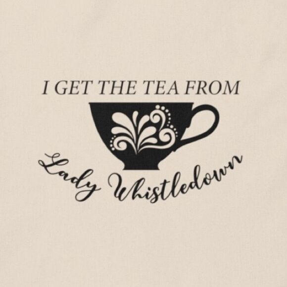 Bridgerton Lady Whistledown Tote - Picture 3 of 3